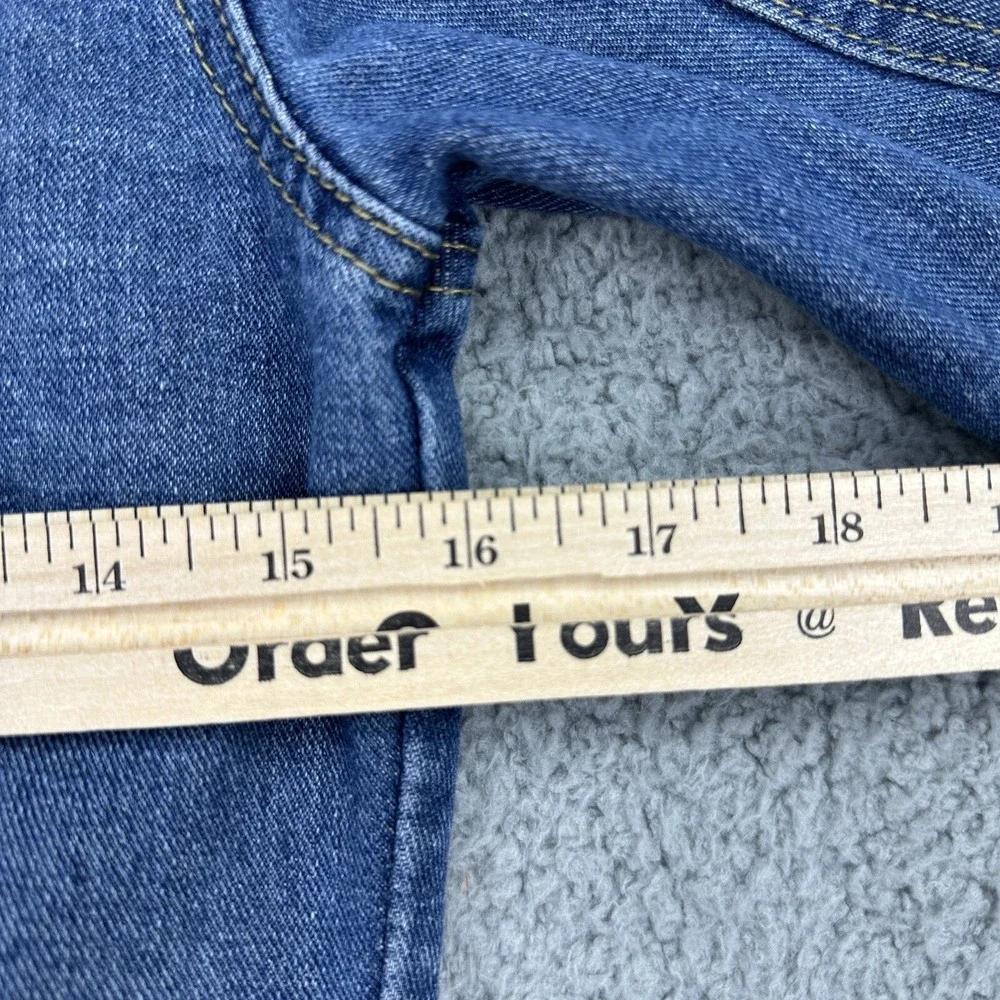Guess Denim Jacket Youth Medium Blue Long Sleeve Button Up Jean Trucker